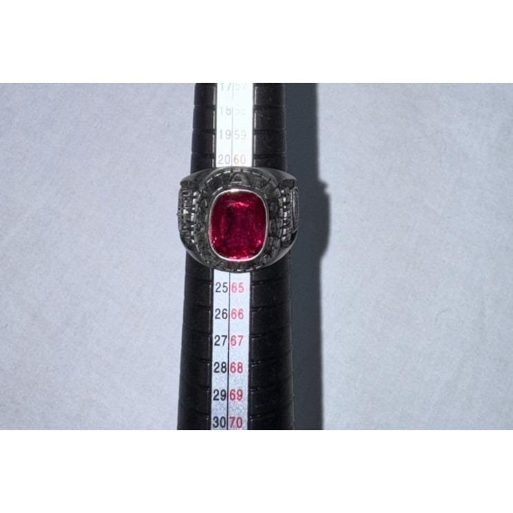 Local 652 UAW Ring-25 Years Of Service Oldsmobile Ring By Gemco Size 10 Red